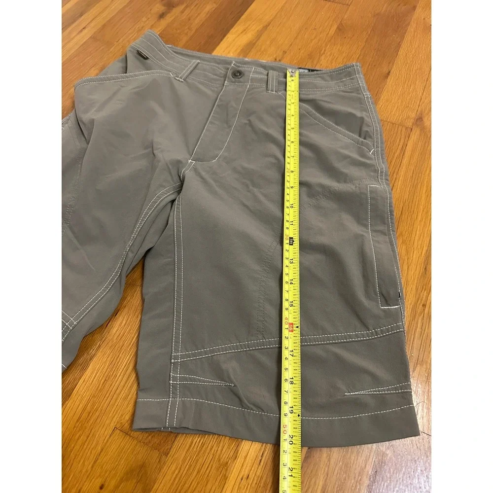 Kuhl Kontra Air Gray Hiking Shorts Men 30 Nylon Stretch Outdoor Cargo